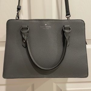 Kate Spade Mulberry Street Lise Satchel. Color: iced slate